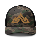 Camouflage Trucker - Gold Puff Logo