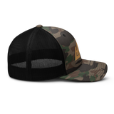 Camouflage Trucker - Gold Puff Logo