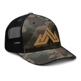 Camouflage Trucker - Gold Puff Logo