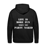 Party Naked Hoodie - black