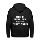 Party Naked Hoodie - black