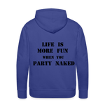 Party Naked Hoodie - royal blue