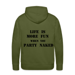 Party Naked Hoodie - olive green