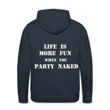 Party Naked Hoodie - navy