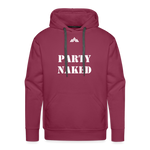 Party Naked Hoodie - burgundy