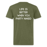 Party Naked - heather military green