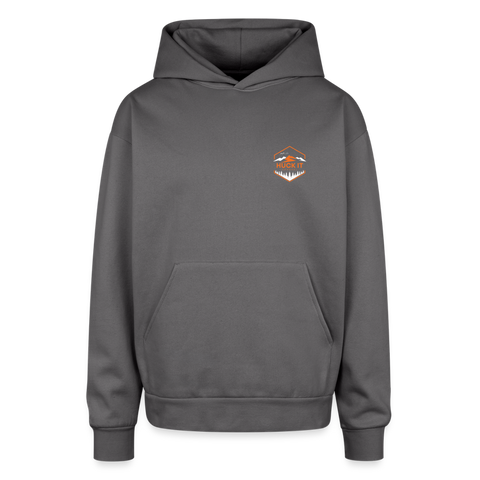 Oversized Hooded Sweatshirt - graphite gray