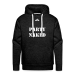 Party Naked Hoodie - charcoal grey