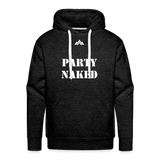 Party Naked Hoodie - charcoal grey