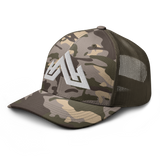 Camouflage Trucker - White Puff Logo