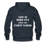 Party Naked Hoodie - navy
