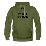 Party Naked Hoodie - olive green